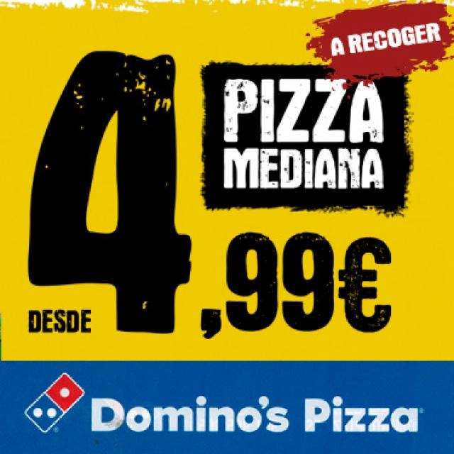 PIZZA MEDIANA desde 4,99€