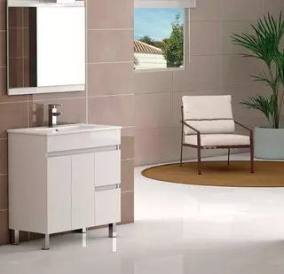 Mueble de baño Nilo 80cm blanco lacado