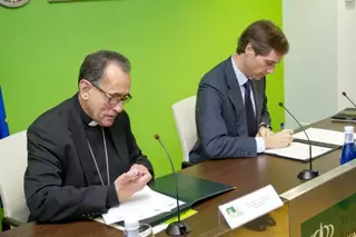 El Ayuntamiento y el Obispado de Getafe firman un convenio de colabración para la restauración de la ermita de San Sebastián