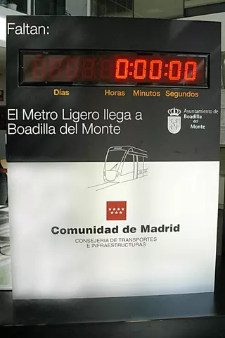El metro ligero a Boadilla funciona ya en pruebas en todo su recorrido
