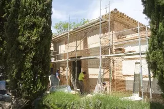 El Alcalde visita las obras de rehabilitación de la Ermita de San Sebastián