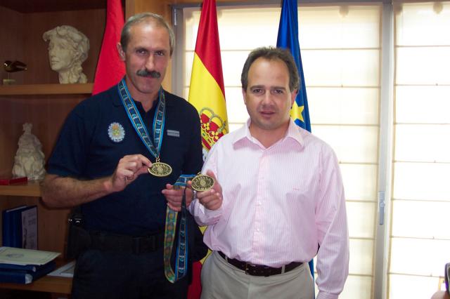 El sargento de Boadilla del Monte logra el bronce en 800 y 400 m en los Juegos Mundiales de Policías y Bomberos