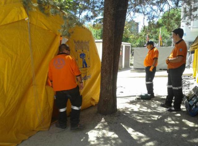 Un trabajador resulta herido de gravedad tras caer de un camión en Boadilla