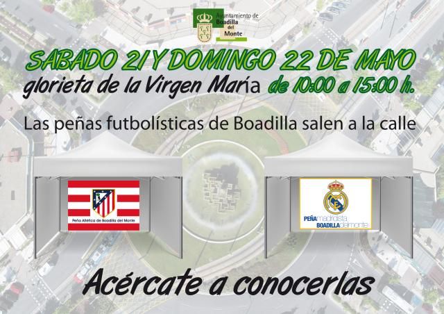 Las peñas del Atlético y Real Madrid recaudarán fondos para sufragar las banderas de la Liga de Campeones