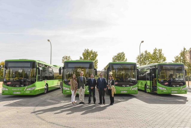 La Comunidad de Madrid incorpora 4 nuevos autobuses híbridos en Boadilla del Monte