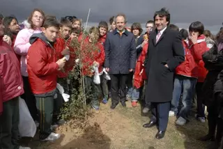 800 escolares de Boadilla participan en el Día del Árbol