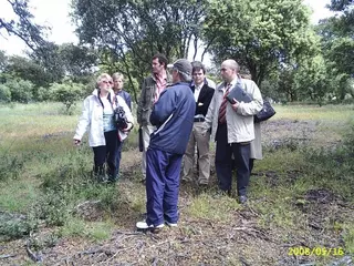 PSOE: El secretario de medio ambiente del PSM, Miguel Aguado, visita la parcela afectada por la ampliación del campo de golfLas Rejas.