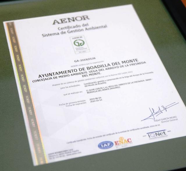 El Ayuntamiento renueva las certificaciones de calidad por su gestión medioambiental