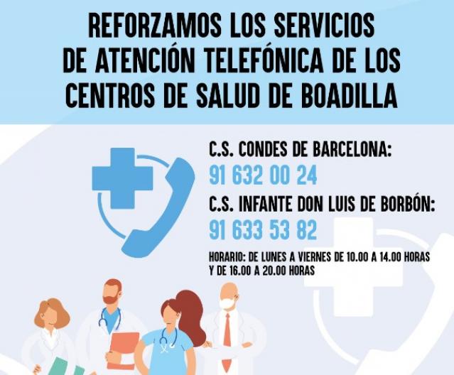 
                                                    El Ayuntamiento colabora con los centros de salud reforzando su servicio de atención telefónica