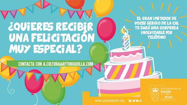 Boadilla ofrece "sorpresas telefónicas" para felicitar el cumpleaños a los vecinos