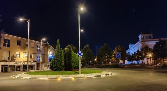 Mejora del alumbrado de la glorieta de la calle Mártires