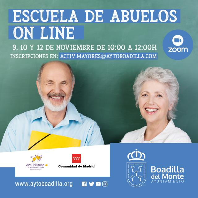 
                                                    Boadilla organiza una Escuela de Abuelos online la próxima semana
