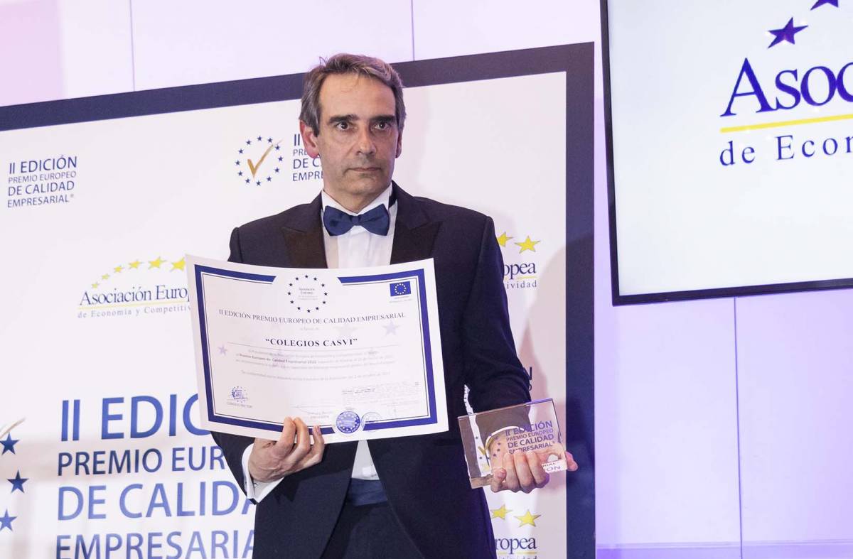 El grupo de Colegios Casvi recibe el Premio Europeo a la Calidad Empresarial