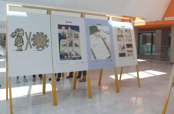 Exposición de Comic en el Hospital Puerta de Hierro de Majadahonda para humanizar la estancia de pacientes y familiares