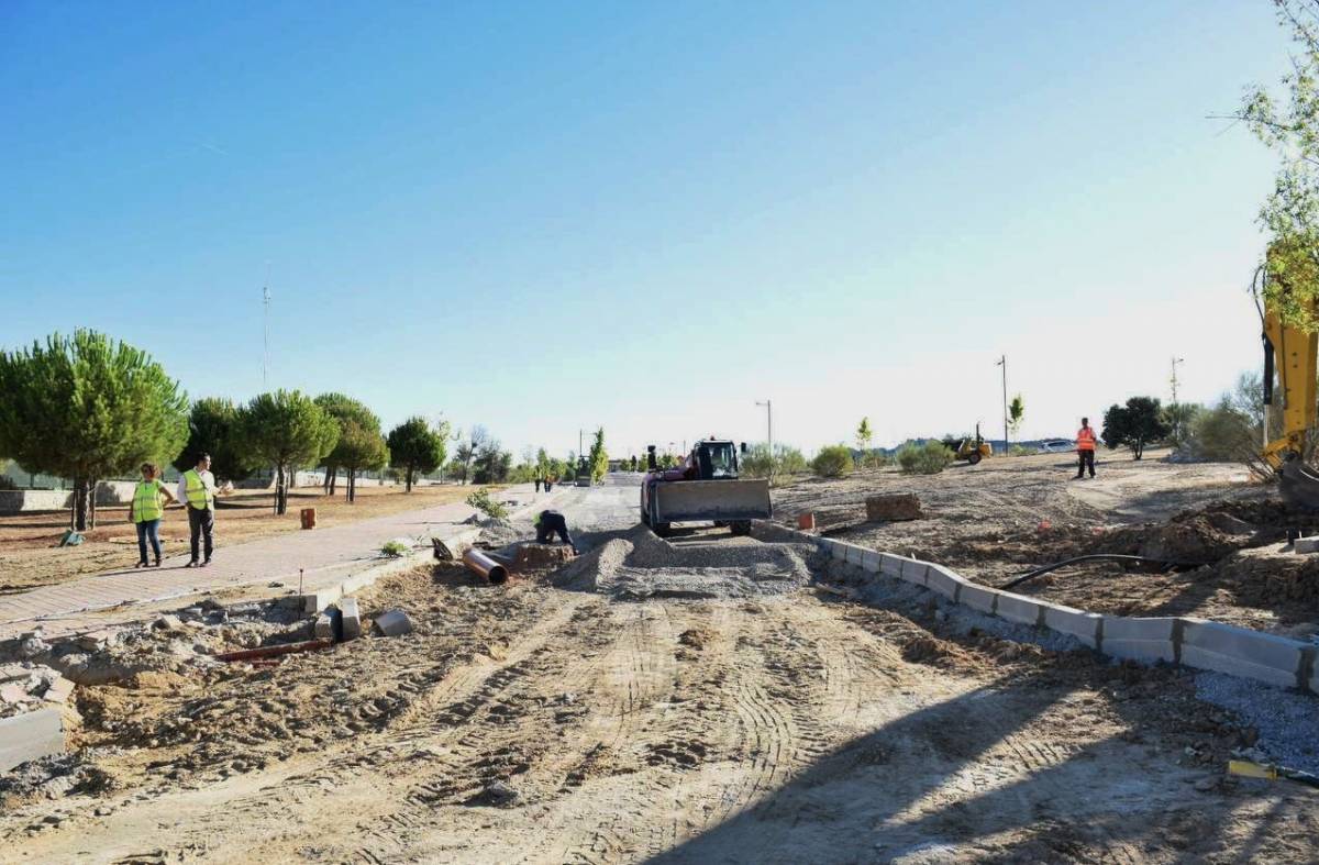 Obras de conexión entre la avenida Diego de Almagro y la calle Fray Junípero Serra 