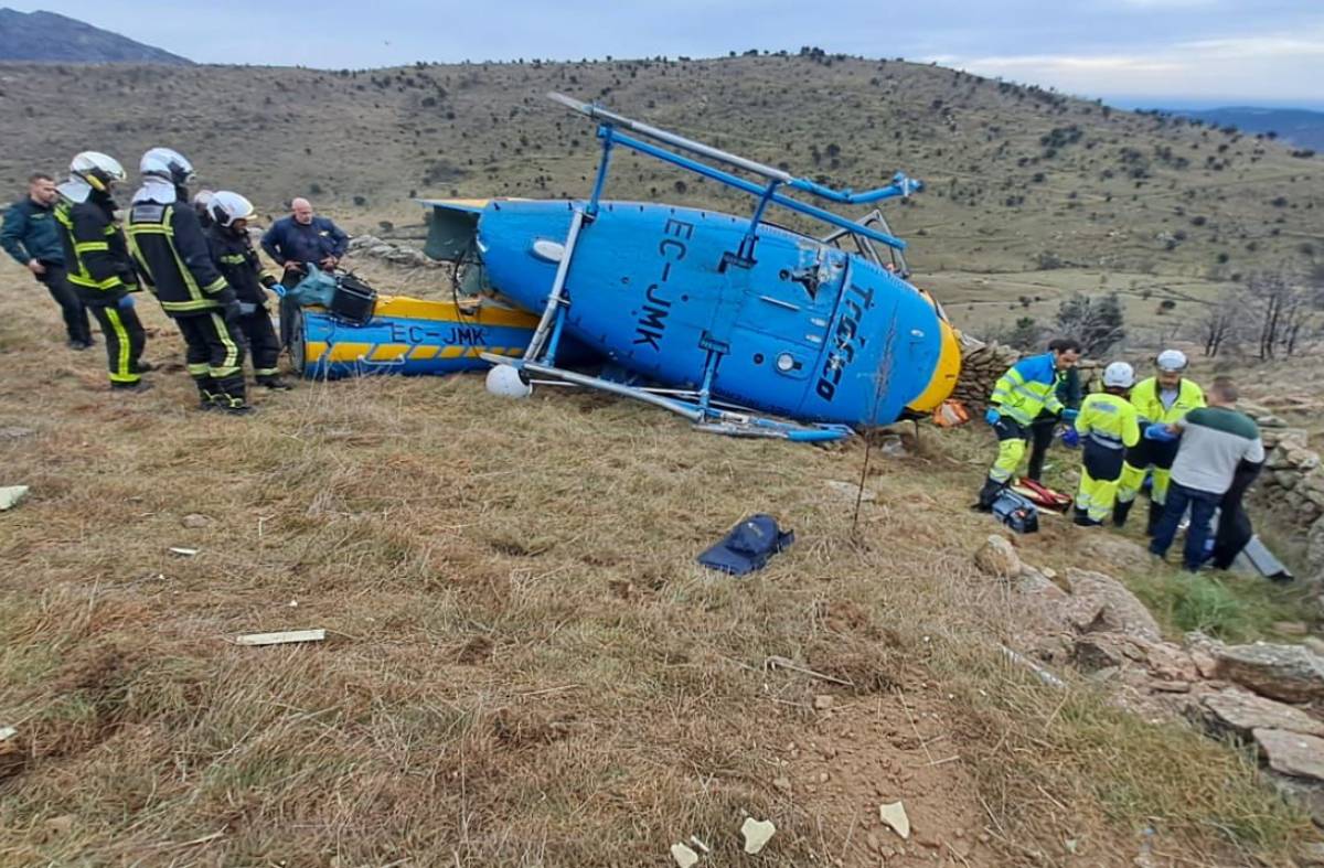 Localizado y detenido en Villanueva del Pardillo el piloto del helicóptero de la DGT estrellado tras dar positivo en drogas