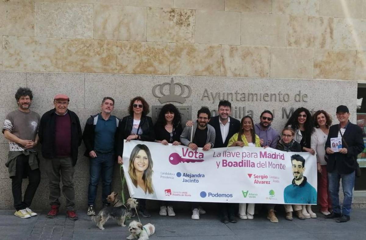 La coalición IU- Podemos-Alianza Verde- Otra Boadilla incorpora a su programa nuevos compromisos con los vecinos