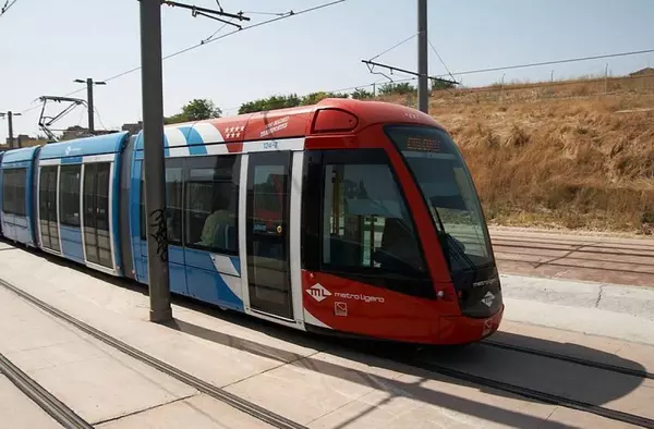 Suspendida la circulación del Metro Ligero en un tramo de su línea de Boadilla