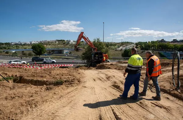 Comienza en Boadilla la construcción del carril de incorporación a la M-50 desde la M-513