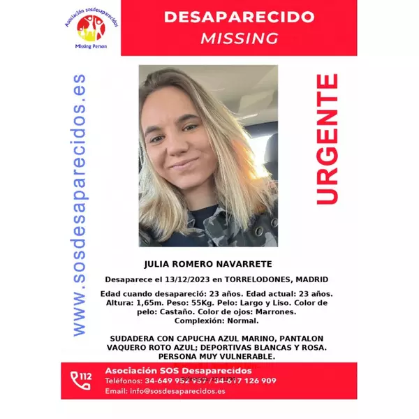 ¡ALERTA DESACTIVADA! Se busca a una chica de 23 años desaparecida en Torrelodones