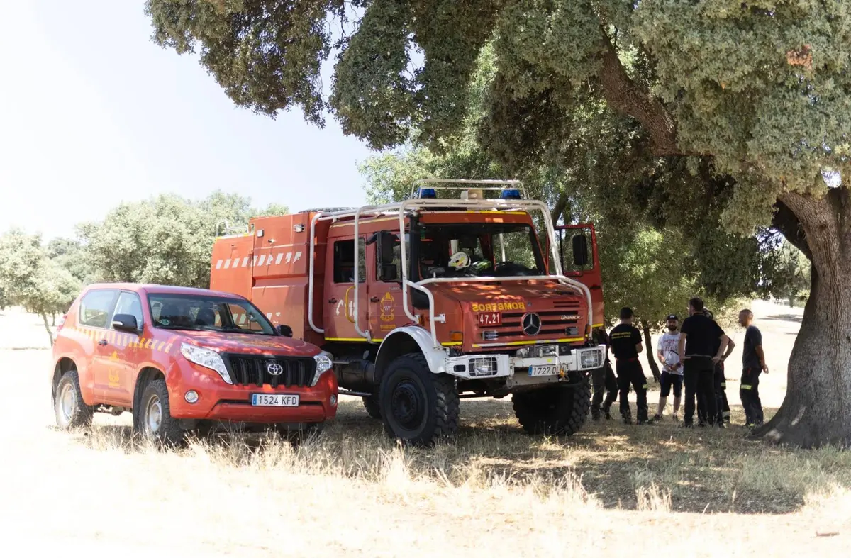 El retén de bomberos de la Comunidad de Madrid ya está en el monte de Boadilla para prevenir incendios