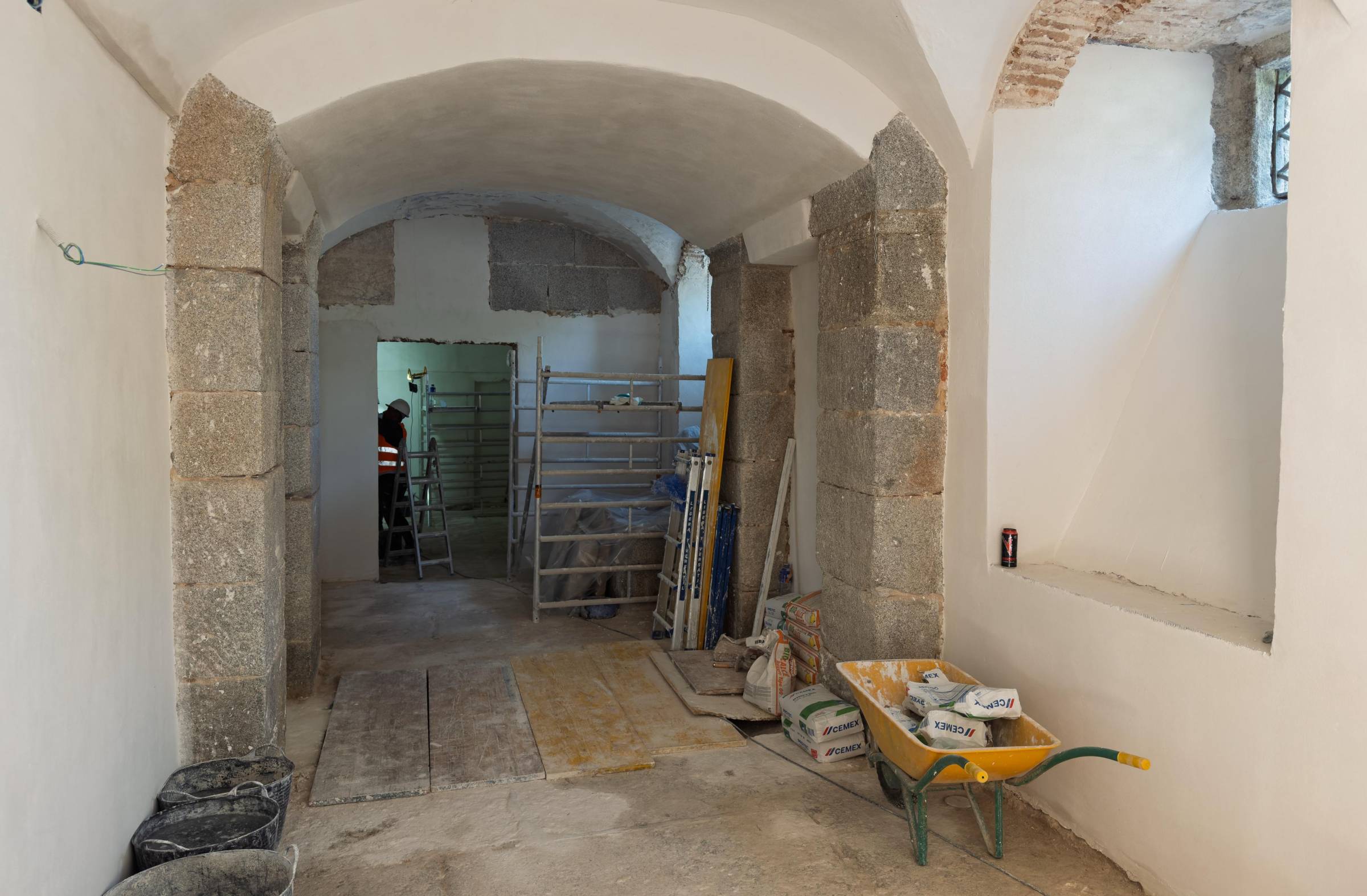 Avanzan las obras de restauración del ala este del Palacio de Boadilla