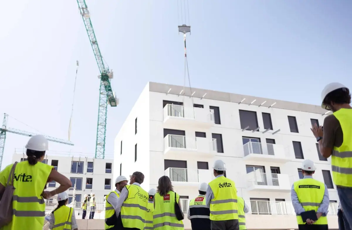 Avanza la construcción en Boadilla de las 524 viviendas de alquiler asequible en Valenoso