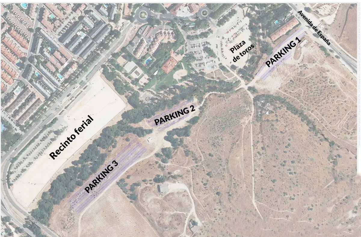 Más plazas de aparcamiento en las Fiestas de Boadilla: el ayuntamiento habilita cerca de 600 detrás del Recinto Ferial
