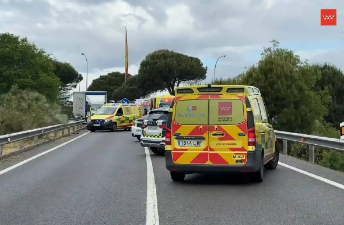 
                        Accidente mortal en Boadilla: Fallece un motorista tras un choque frontal en la M-513                         