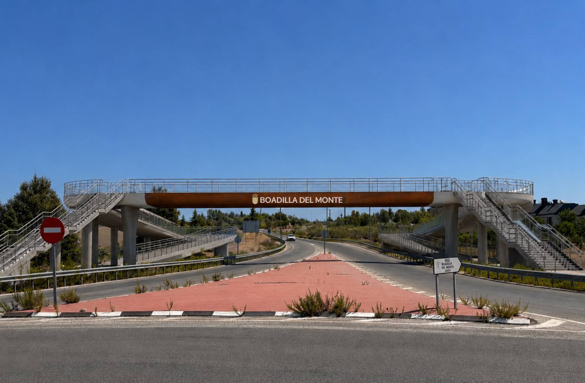 
                                                    Boadilla inicia la construcción de una nueva pasarela sobre la M-513 que conectará El Pastel con Valenoso