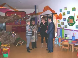 Visita del alcalde a la Escuela Infantil Tákara