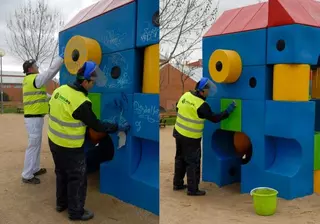El Ayuntamiento pone en marcha un nuevo servicio de limpieza de grafiti