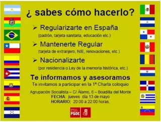 El PSOE de Boadilla organiza un ciclo de encuentros informativos para inmigrantes