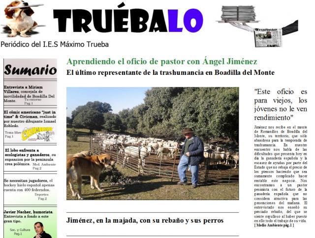 Alumnos del IES Máximo Trueba, premiados en la X Edición de "El País de los Estudiantes"