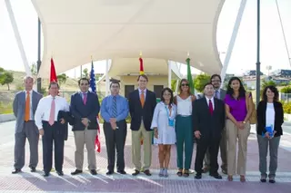 Visita del empresariado norteamericano al Punto Limpio Municipal de Boadilla del Monte