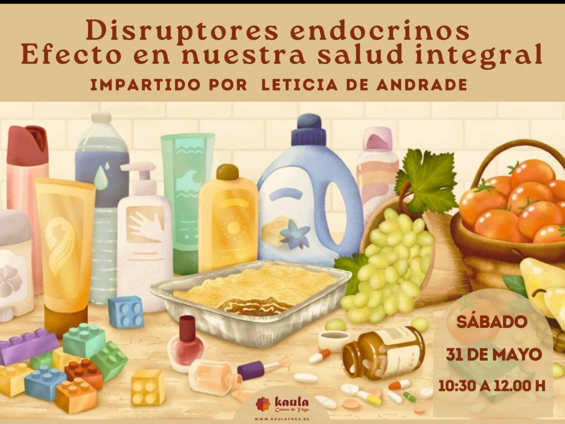 Charla sobre Disruptores Endocrinos ¡¡Apúntate Online!!