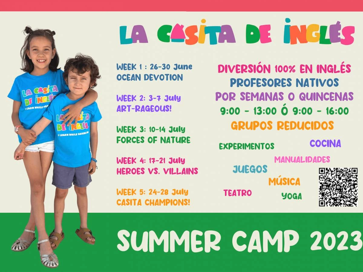 Campamento urbano de inglés con profesores nativos en La Casita de Inglés Boadilla