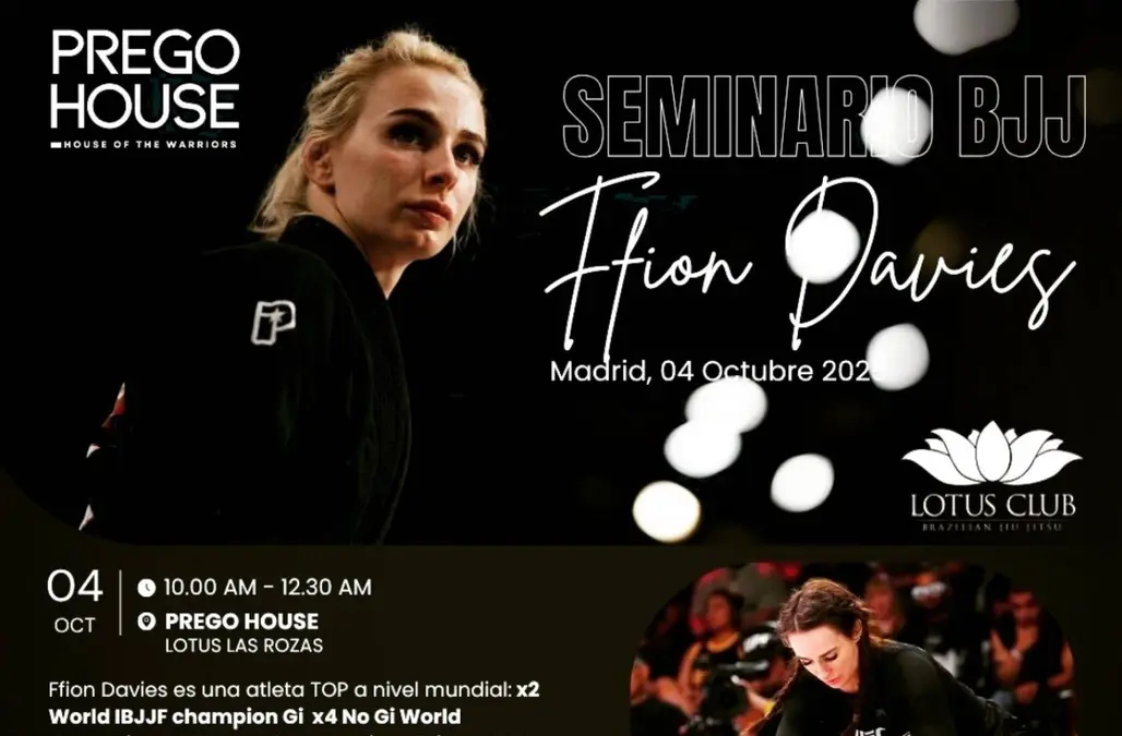 Seminario con la campeona de BJJ (Brazilian Jiujitsu) Ffion Davies 